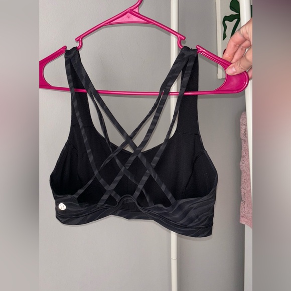 Lululemon Free To Be Serene Bra Le Tigre Camo Deep Coal Multi size 8 - Picture 4 of 8